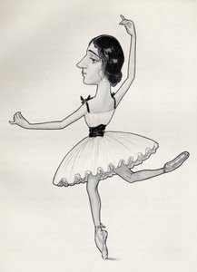 Tamara Karsavina karikatur af